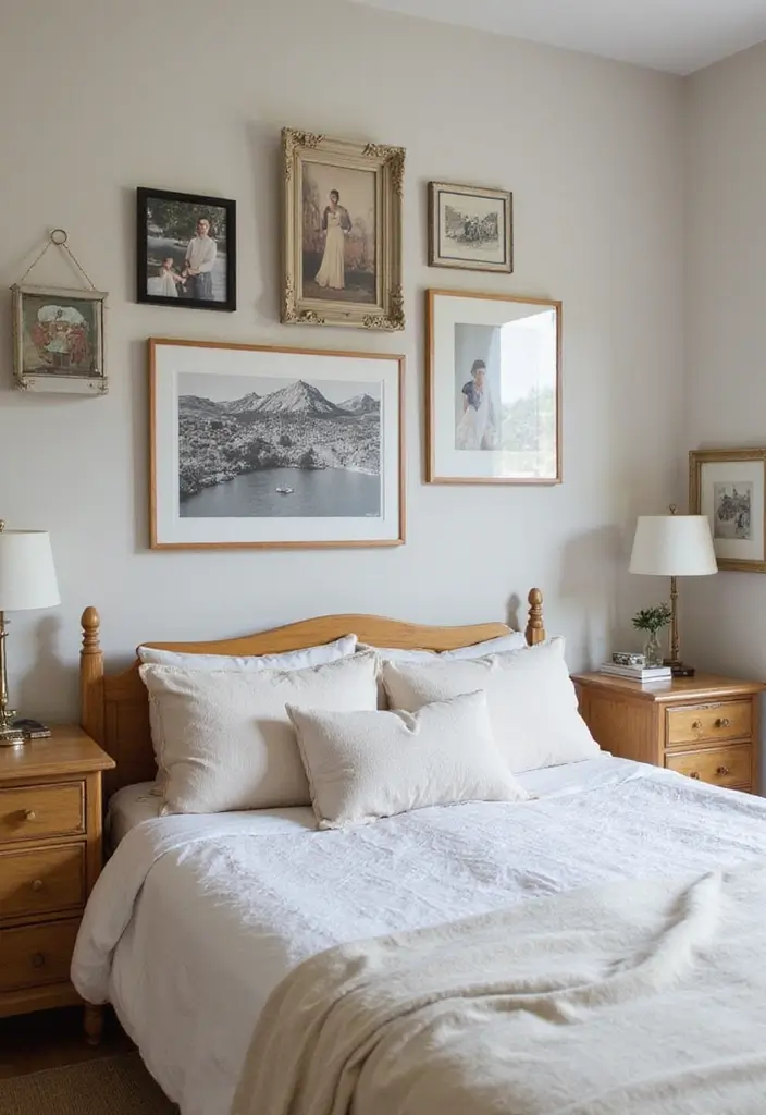 25 Bedroom Decor Ideas with Light Wood Furniture and Neutral Tones - 12. Personalized Touches