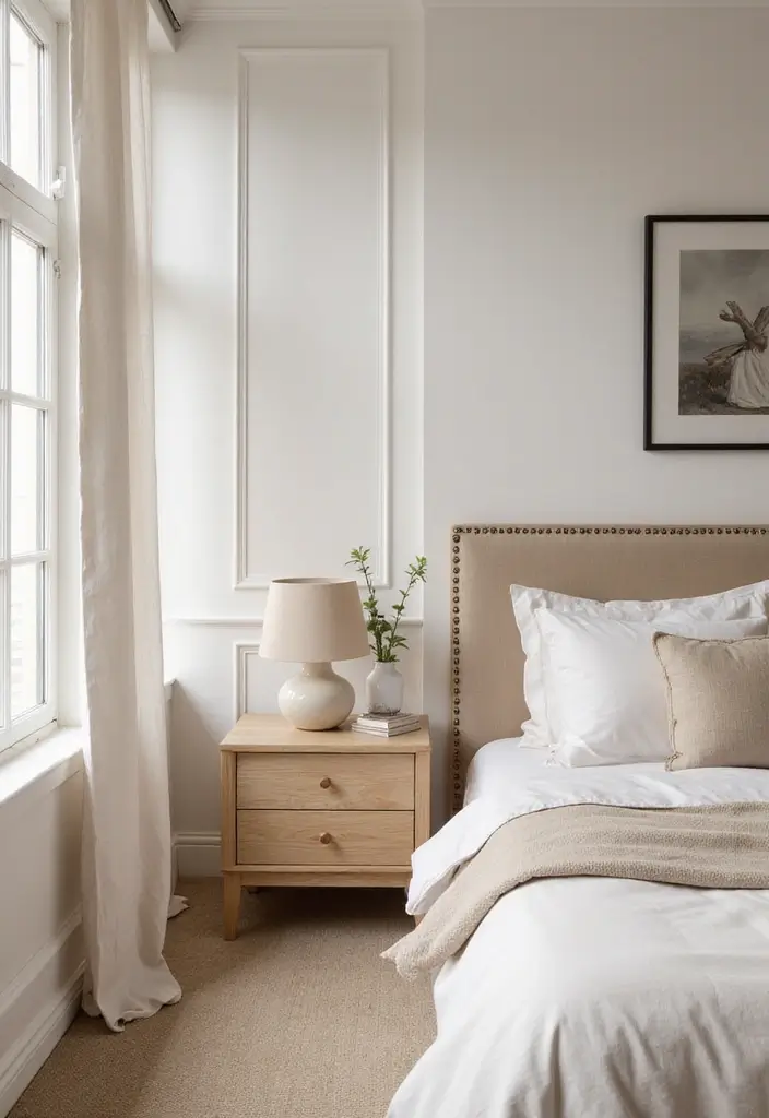 25 Bedroom Decor Ideas with Light Wood Furniture and Neutral Tones - 2. Neutral Tone Walls
