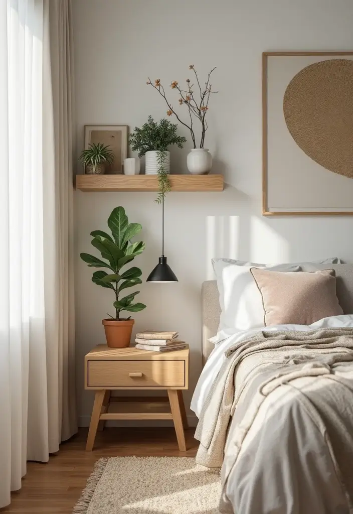 25 Bedroom Decor Ideas with Light Wood Furniture and Neutral Tones - 4. Light Wood Accents
