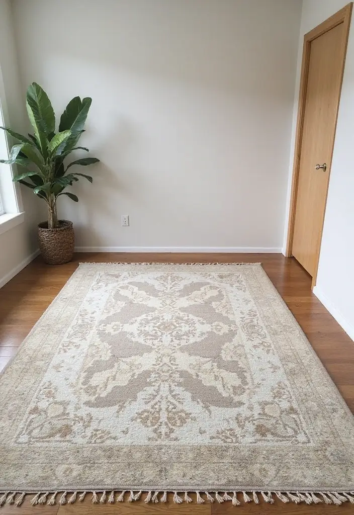 25 Bedroom Decor Ideas with Light Wood Furniture and Neutral Tones - 9. Layered Rugs
