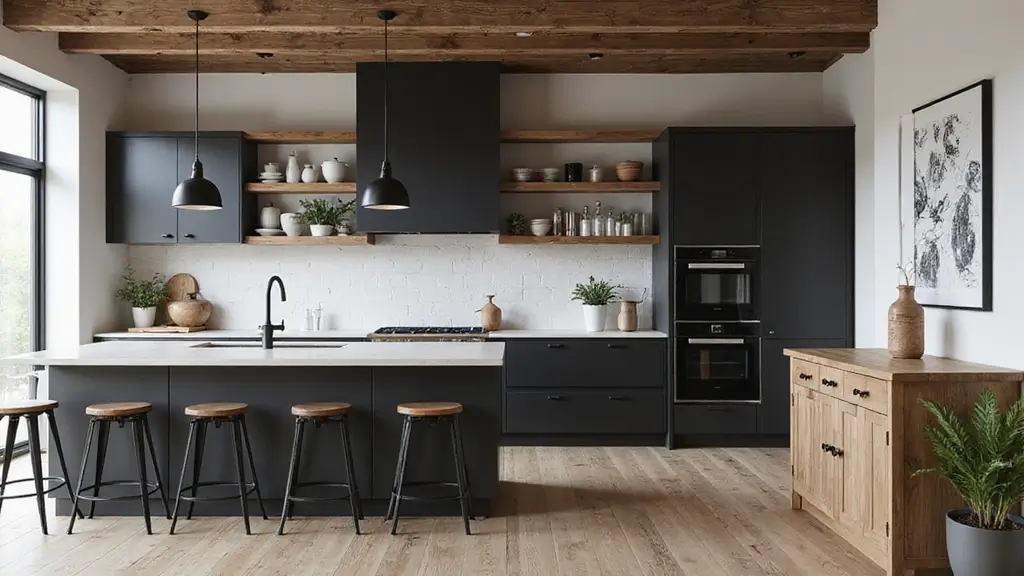 25 Black White and Wood Kitchen Decor Ideas for a Clean Look