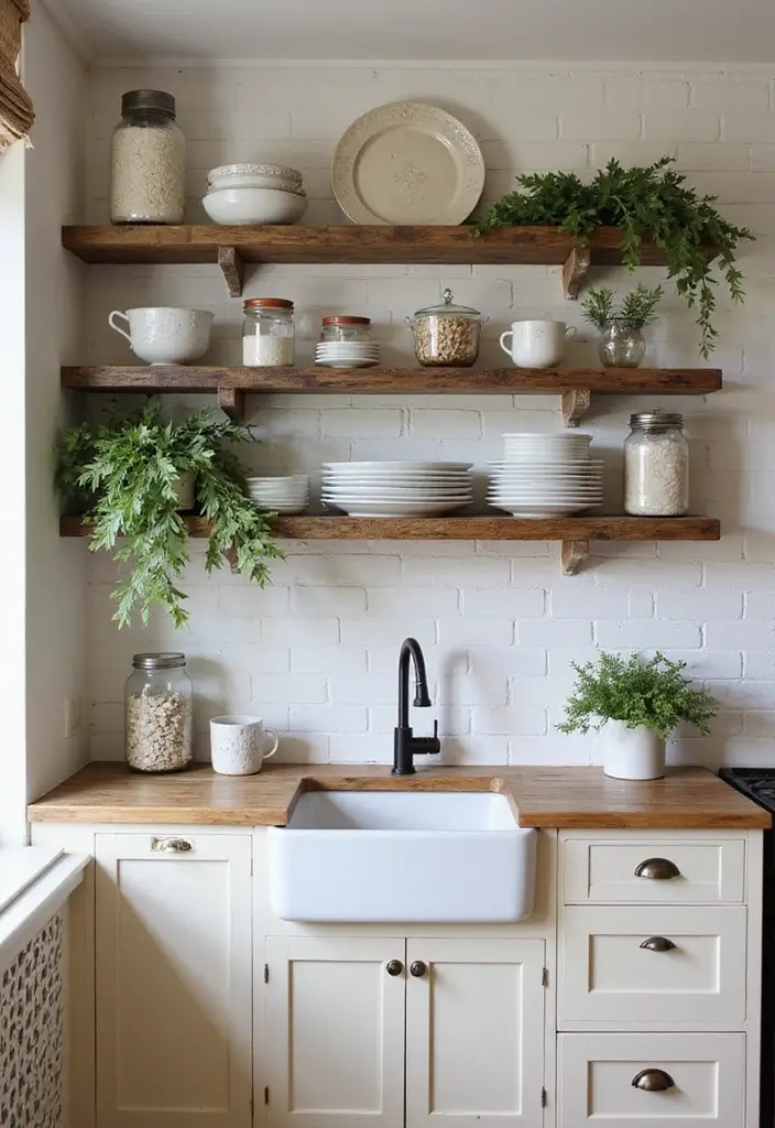 25 Brown Wood Kitchen Decor Ideas for Natural Warmth 1 25 Brown Wood Kitchen Decor Ideas for Natural Warmth - 1. Reclaimed Wood Shelves