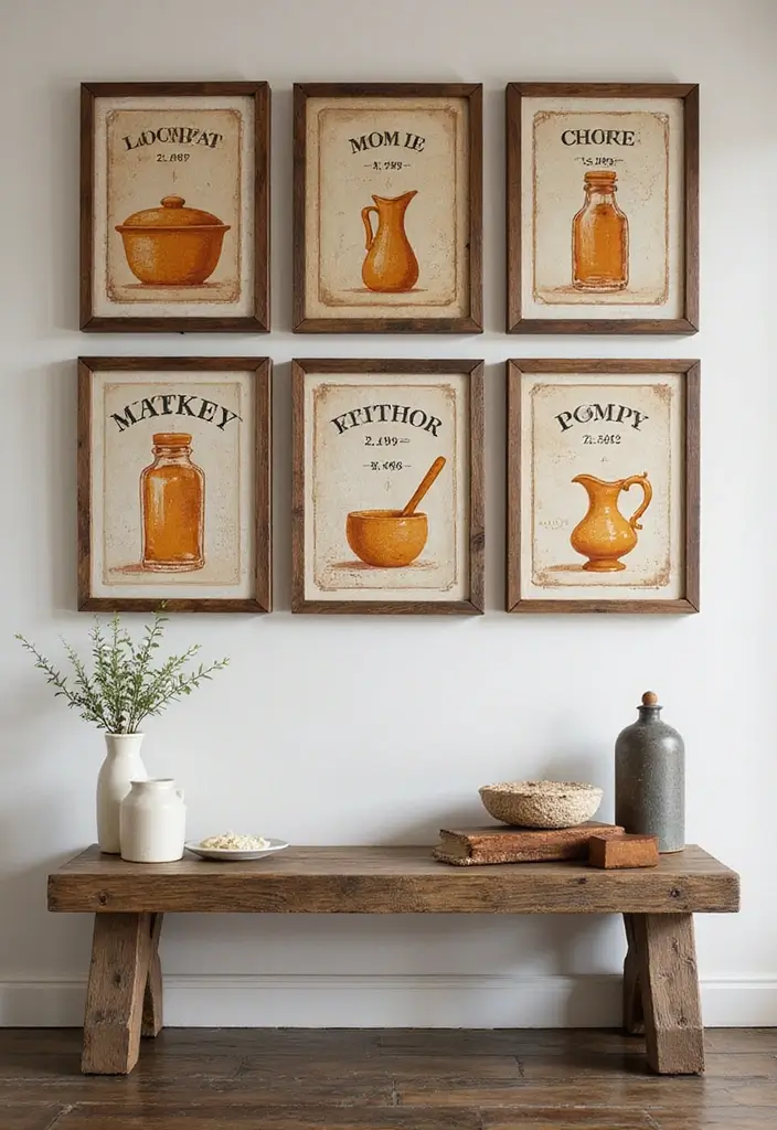 25 Brown Wood Kitchen Decor Ideas for Natural Warmth 52 25 Brown Wood Kitchen Decor Ideas for Natural Warmth - 10. Wood Framed Artwork
