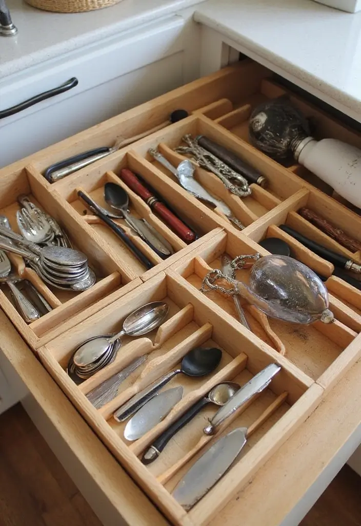 25 Brown Wood Kitchen Decor Ideas for Natural Warmth 79 25 Brown Wood Kitchen Decor Ideas for Natural Warmth - 19. Wooden Drawer Organizers