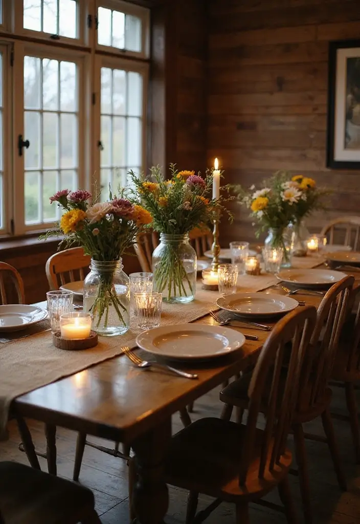 25 Brown Wood Kitchen Decor Ideas for Natural Warmth 8 25 Brown Wood Kitchen Decor Ideas for Natural Warmth - 2. Farmhouse Dining Table