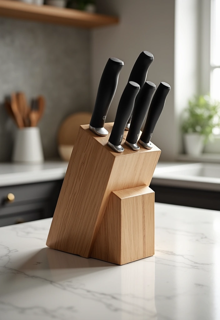 25 Brown Wood Kitchen Decor Ideas for Natural Warmth 80 25 Brown Wood Kitchen Decor Ideas for Natural Warmth - 20. Wooden Knife Block