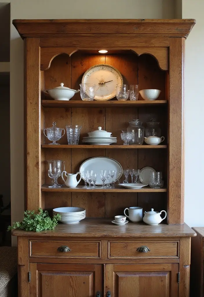 25 Brown Wood Kitchen Decor Ideas for Natural Warmth 82 25 Brown Wood Kitchen Decor Ideas for Natural Warmth - 22. Wooden Display Cabinet
