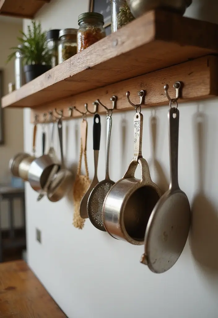 25 Brown Wood Kitchen Decor Ideas for Natural Warmth 83 25 Brown Wood Kitchen Decor Ideas for Natural Warmth - 23. Wooden Wall Hooks
