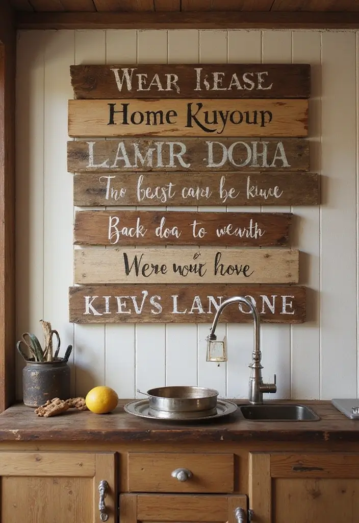 25 Brown Wood Kitchen Decor Ideas for Natural Warmth 84 25 Brown Wood Kitchen Decor Ideas for Natural Warmth - 24. Wooden Kitchen Signage