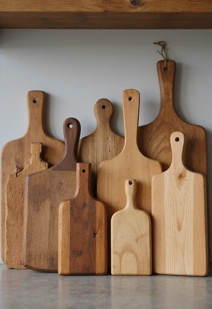 25 Brown Wood Kitchen Decor Ideas for Natural Warmth 22 25 Brown Wood Kitchen Decor Ideas for Natural Warmth - 4. Rustic Cutting Boards