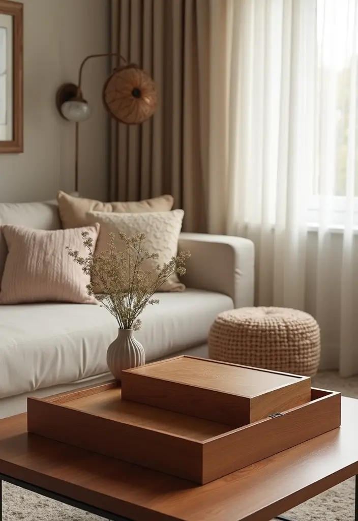 25 Cherry Wood Living Room Decor Ideas That Add Rich Warmth - 14. Cherry Wood Decorative Boxes