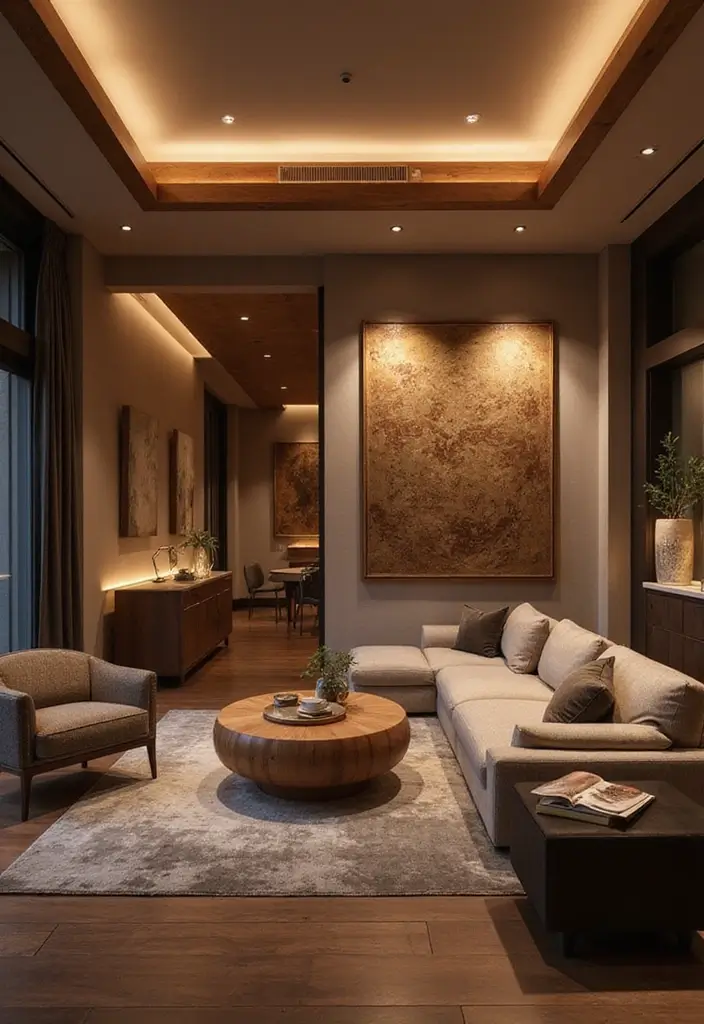 25 Cherry Wood Living Room Decor Ideas That Add Rich Warmth - 19. Cherry Wood Lighting Fixtures