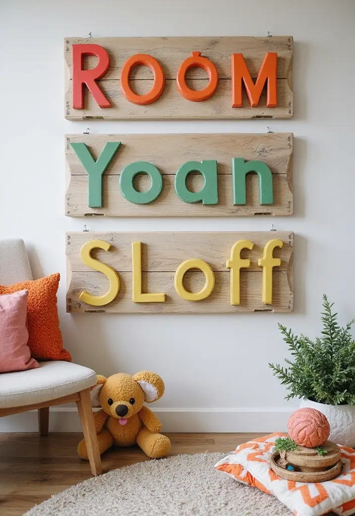 25 DIY Wood Sign Ideas with Words for Unique Wall Decor 42 25 DIY Wood Sign Ideas with Words for Unique Wall Decor - 12. Personalized Room Signs