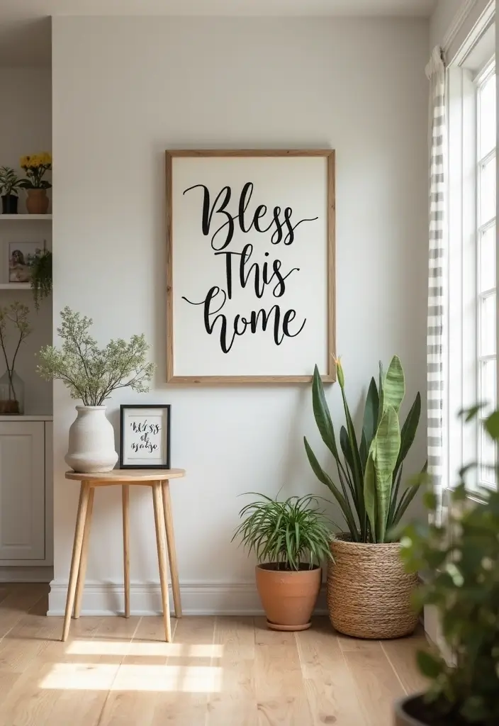 25 DIY Wood Sign Ideas with Words for Unique Wall Decor 47 25 DIY Wood Sign Ideas with Words for Unique Wall Decor - 13. Bless This Home Sign