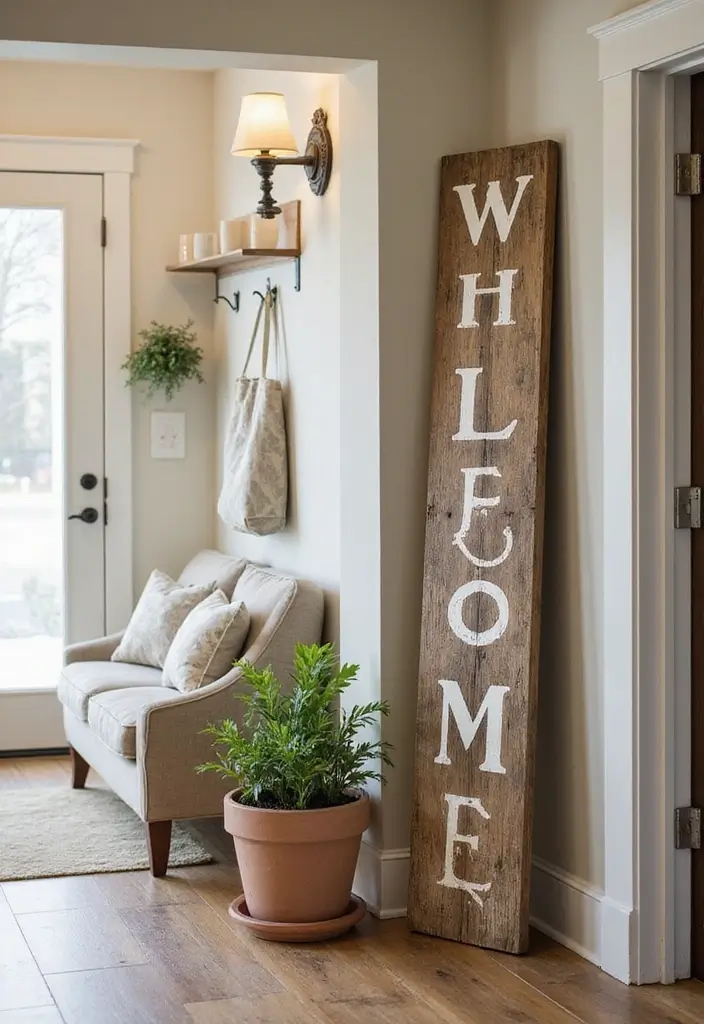 25 DIY Wood Sign Ideas with Words for Unique Wall Decor 3 25 DIY Wood Sign Ideas with Words for Unique Wall Decor - 3. Welcome Home Sign