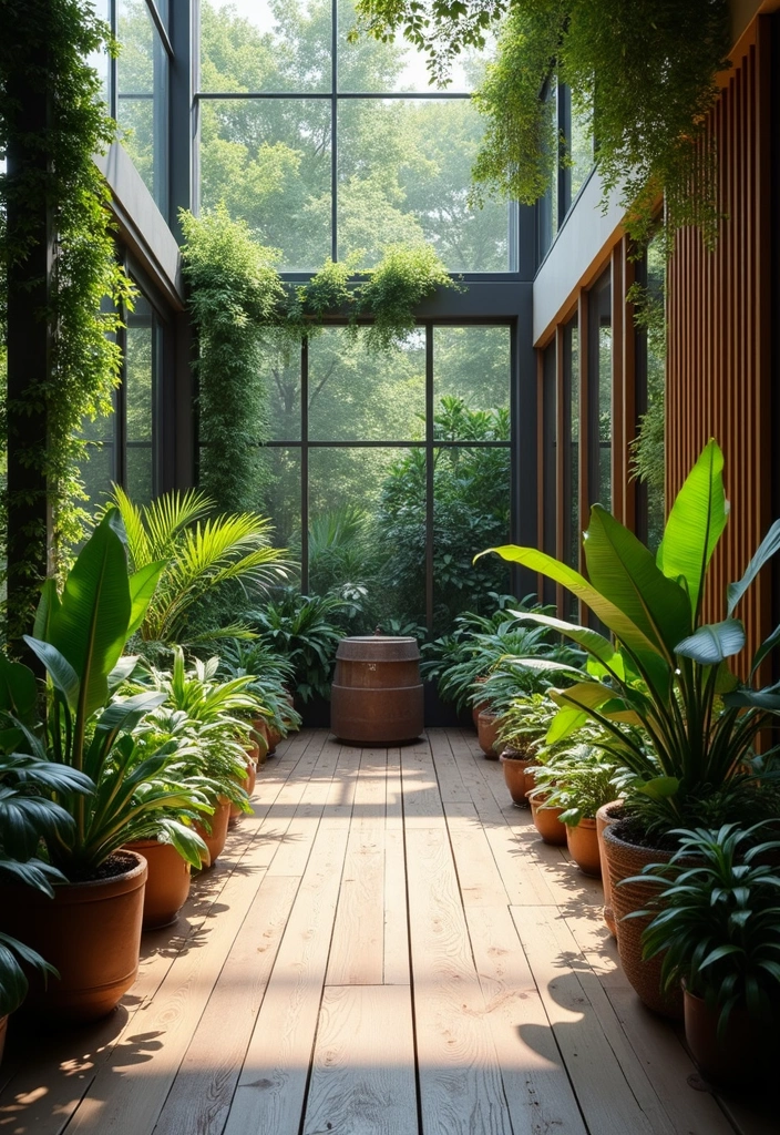 25 Decor Ideas That Match Perfectly with Dark Wood Floors - 25. Merging Indoor and Outdoor Spaces