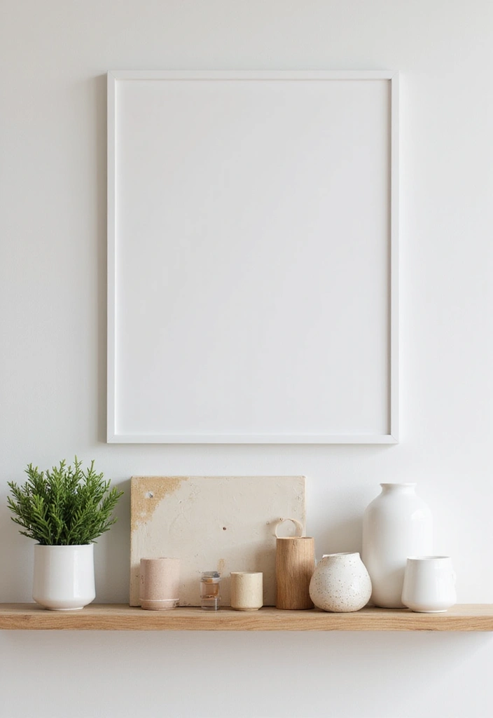 25 Dining Room Shelf Decor Ideas with Wooden Accents - 25. The Power of White Space