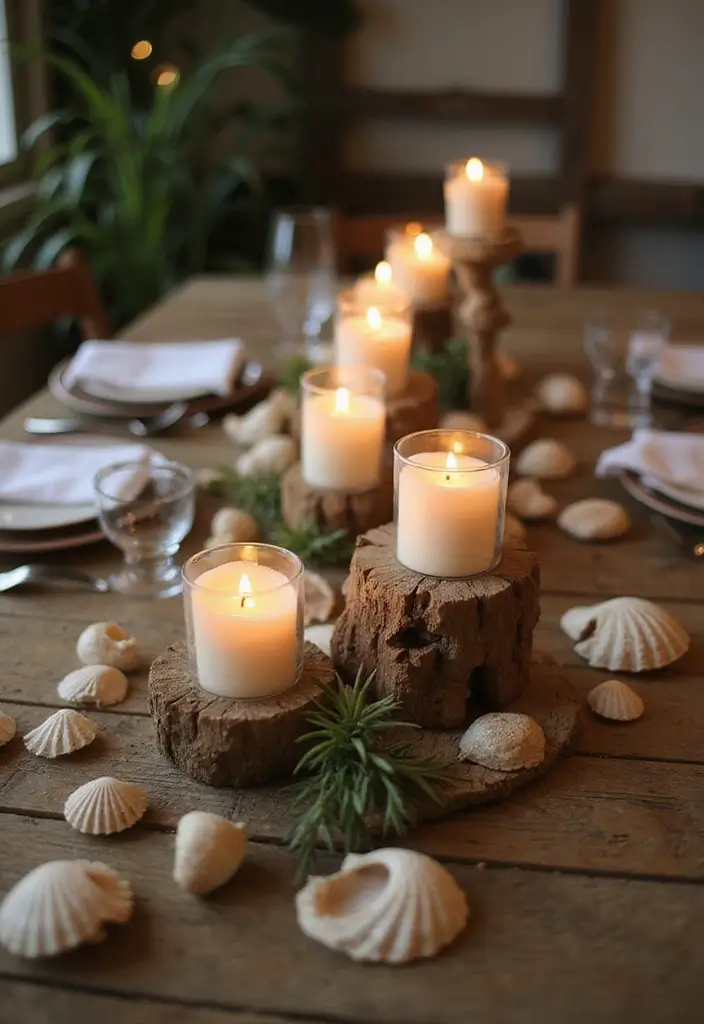 25 Driftwood DIY Decor Projects That Bring Coastal Vibes Home 22 25 Driftwood DIY Decor Projects That Bring Coastal Vibes Home - 4. Driftwood Candle Holders