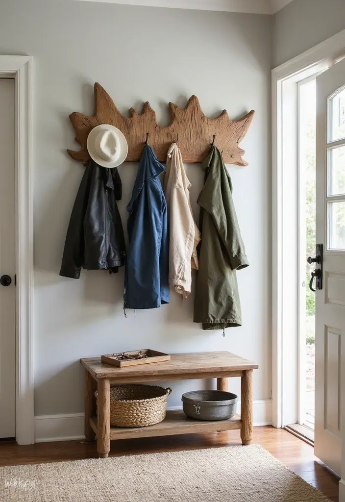 25 Driftwood DIY Decor Projects That Bring Coastal Vibes Home 24 25 Driftwood DIY Decor Projects That Bring Coastal Vibes Home - 6. Driftwood Coat Rack