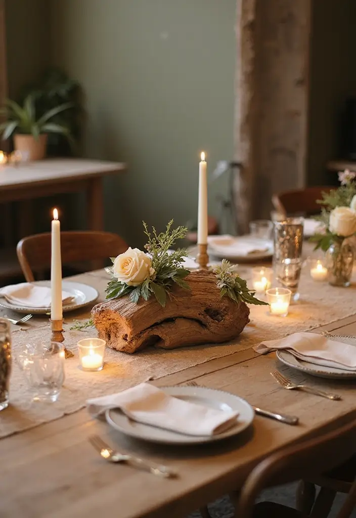 25 Driftwood DIY Decor Projects That Bring Coastal Vibes Home 25 25 Driftwood DIY Decor Projects That Bring Coastal Vibes Home - 7. Driftwood Table Centerpiece