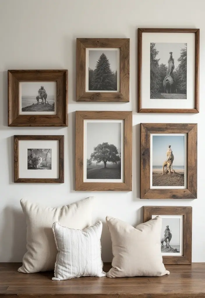 25 Easy DIY Home Decor Wood Project Ideas for Beginners - 1. Rustic Wooden Picture Frames