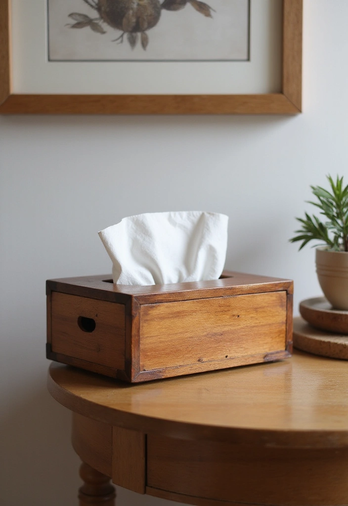 25 Easy DIY Home Decor Wood Project Ideas for Beginners - 20. Wooden Tissue Box Cover