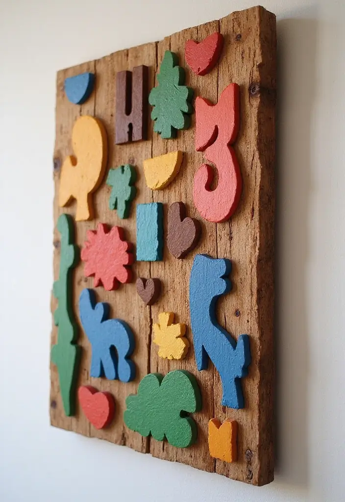 25 Easy DIY Home Decor Wood Project Ideas for Beginners - 5. Wooden Wall Art