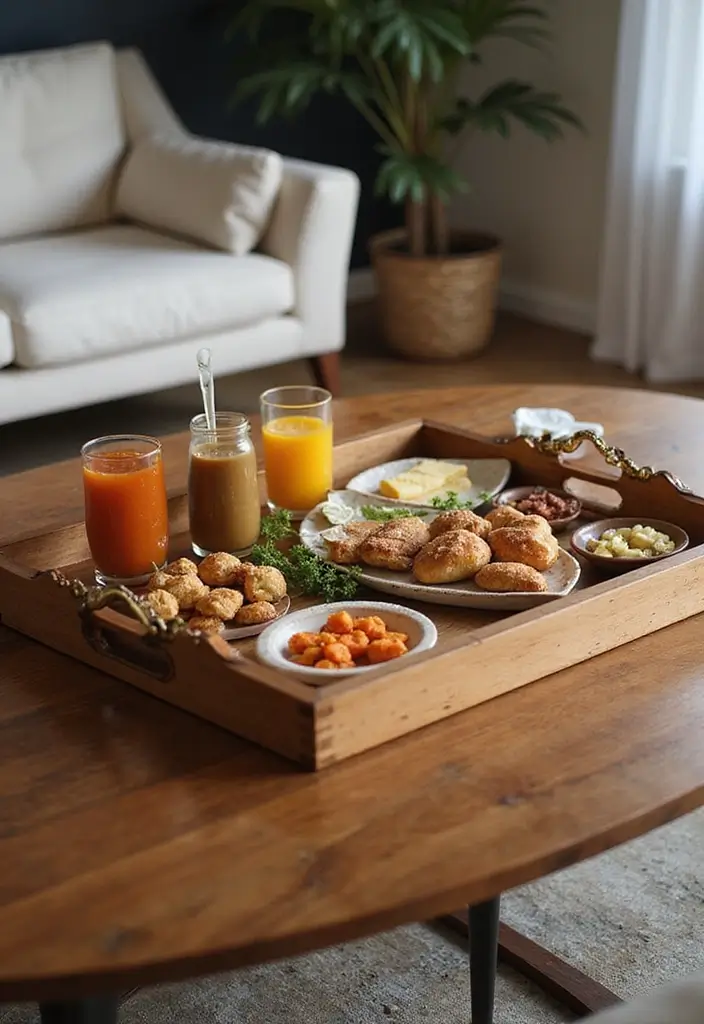 25 Easy DIY Home Decor Wood Project Ideas for Beginners - 9. Wooden Serving Tray