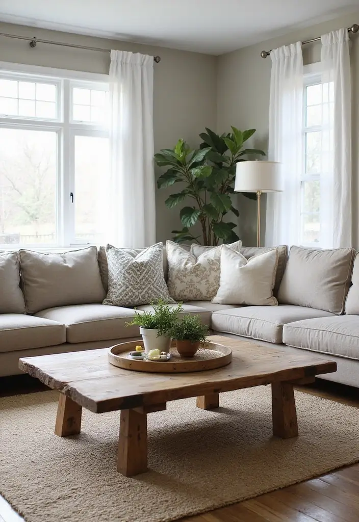 25 Living Room Decor Ideas with Natural Wood Floors 53 25 Living Room Decor Ideas with Natural Wood Floors - 13. Feature an Oversized Coffee Table