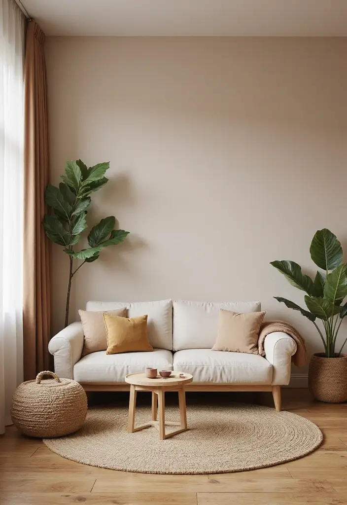 25 Living Room Decor Ideas with Natural Wood Floors 21 25 Living Room Decor Ideas with Natural Wood Floors - 5. Use Earthy Color Palettes