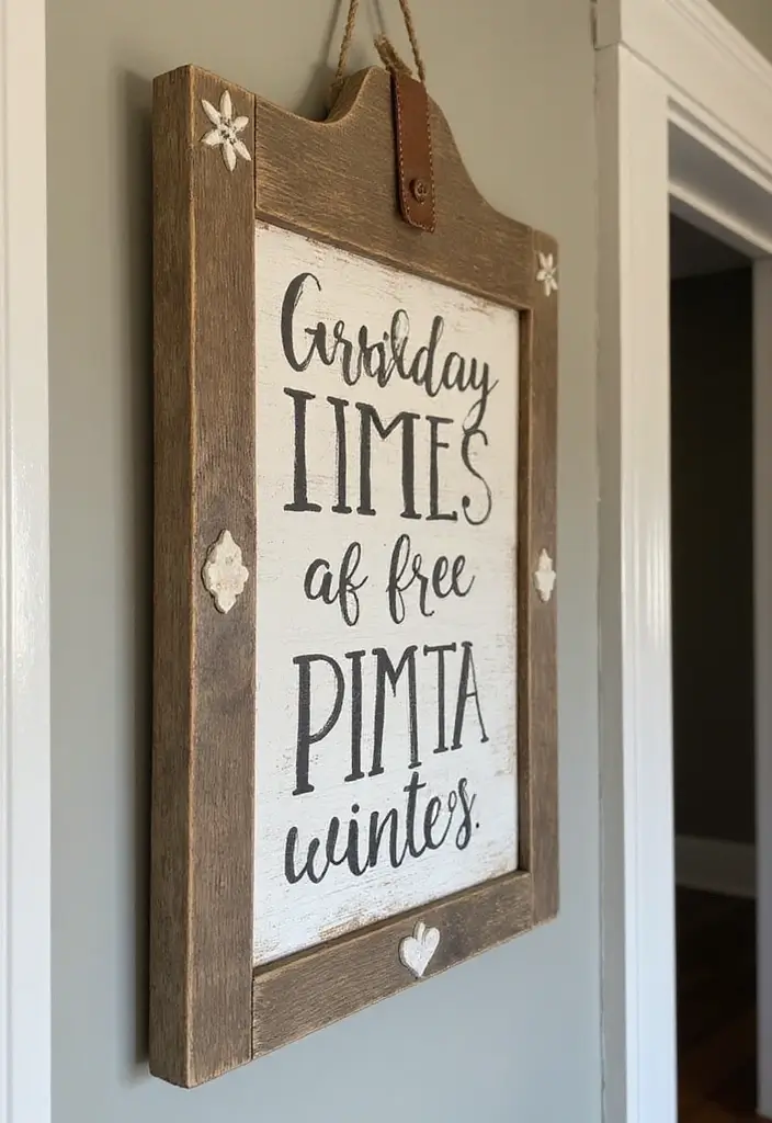 25 Simple DIY Wood Projects for Chic and Affordable Home Decor - 11. DIY Wood Sign