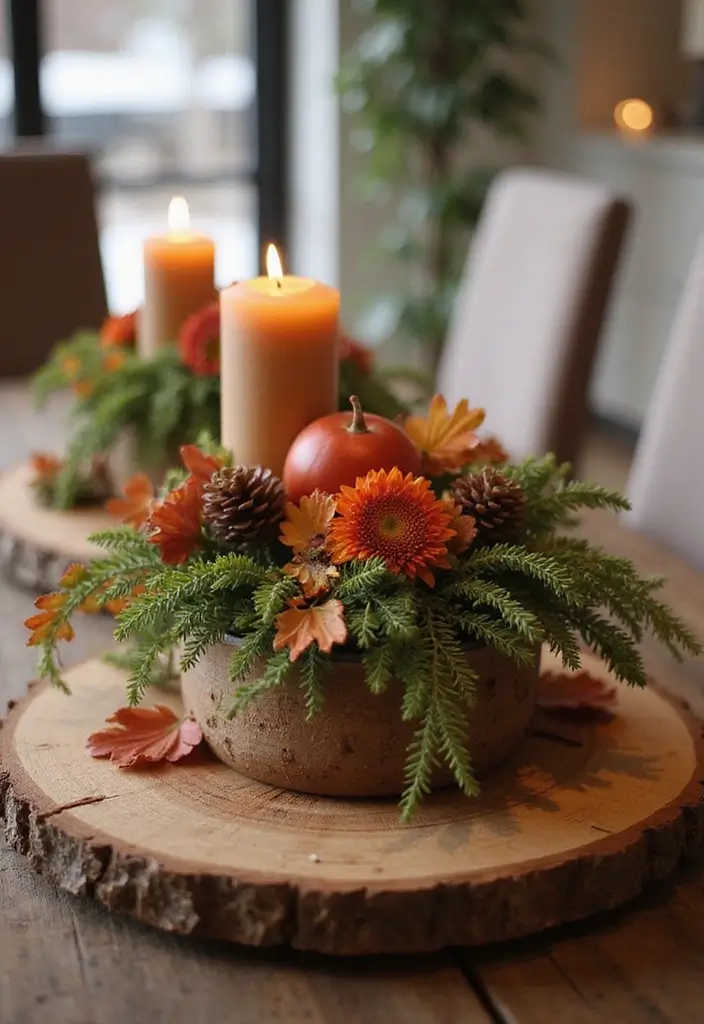 25 Simple DIY Wood Projects for Chic and Affordable Home Decor - 17. Wood Table Centerpiece