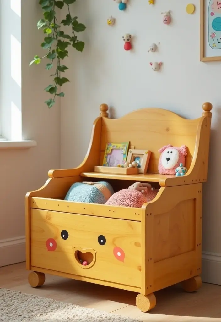 25 Simple DIY Wood Projects for Chic and Affordable Home Decor - 20. Wooden Toy Box