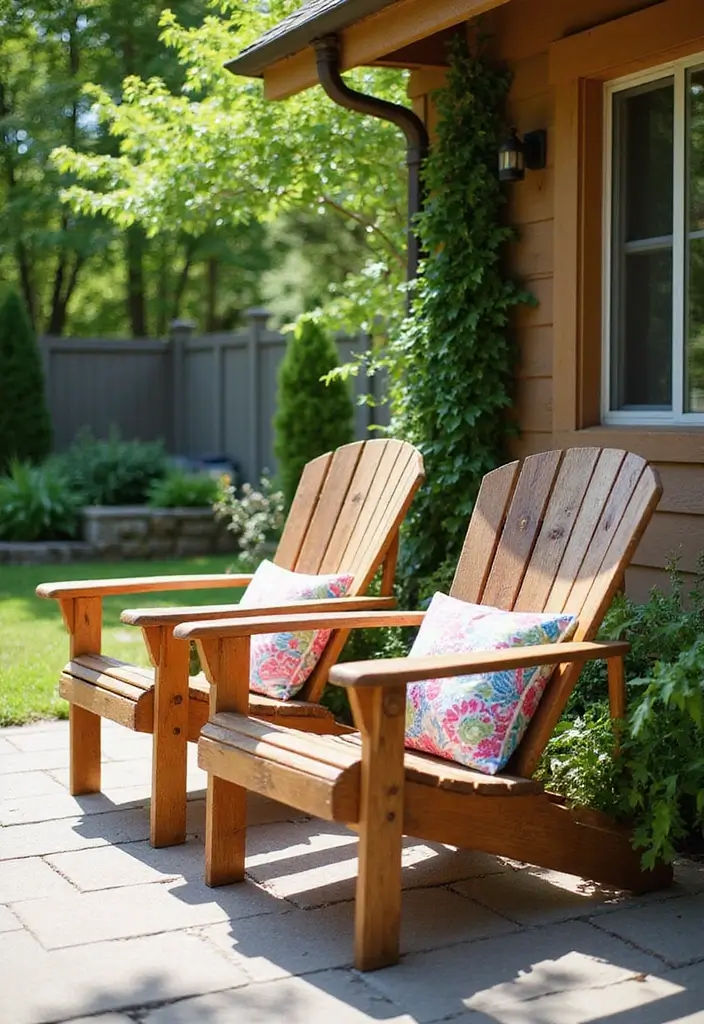 25 Simple DIY Wood Projects for Chic and Affordable Home Decor - 23. Wooden Deck Chairs
