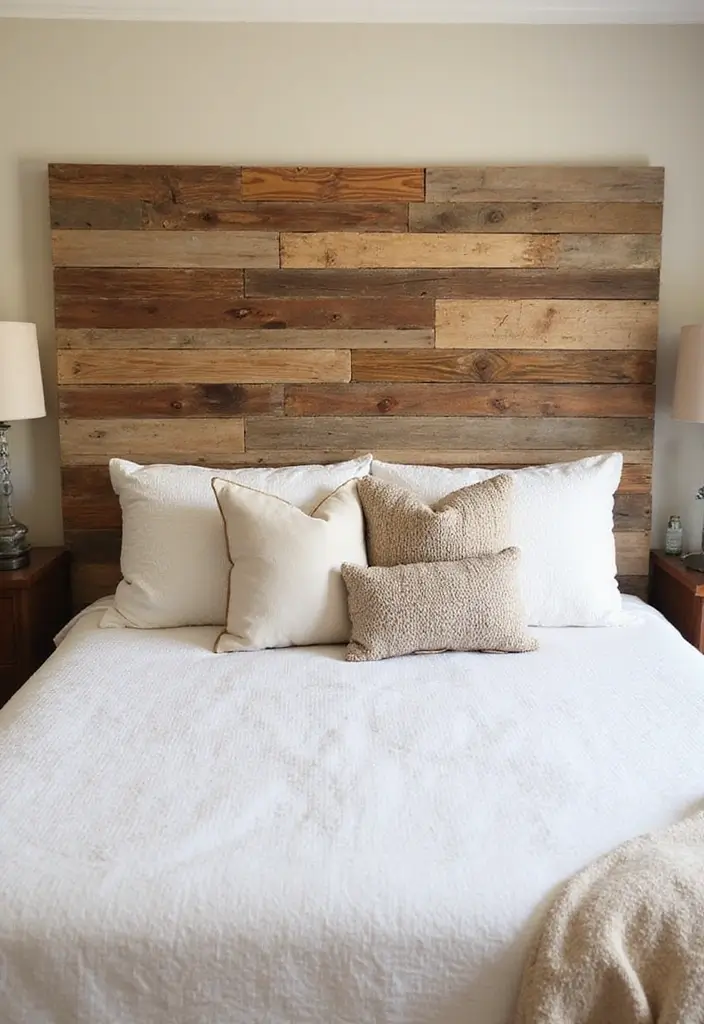 25 Simple DIY Wood Projects for Chic and Affordable Home Decor - 25. DIY Wooden Headboard