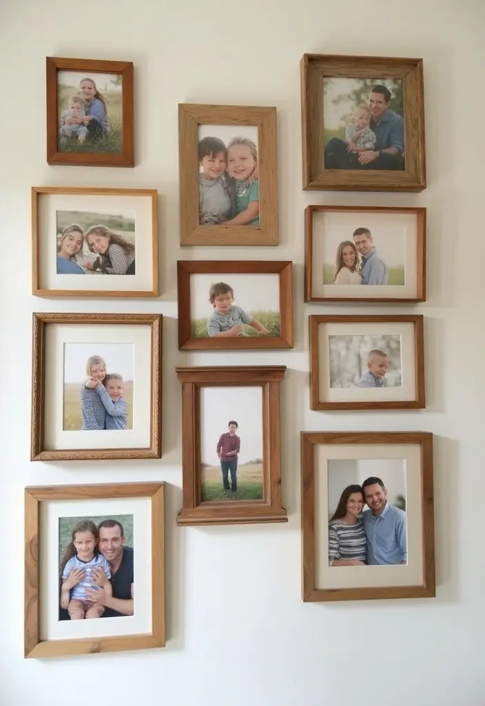 25 Simple DIY Wood Projects for Chic and Affordable Home Decor - 3. Wooden Picture Frames