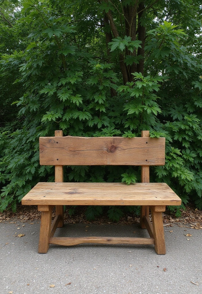 25 Simple DIY Wood Projects for Chic and Affordable Home Decor - 6. Simple Wood Bench