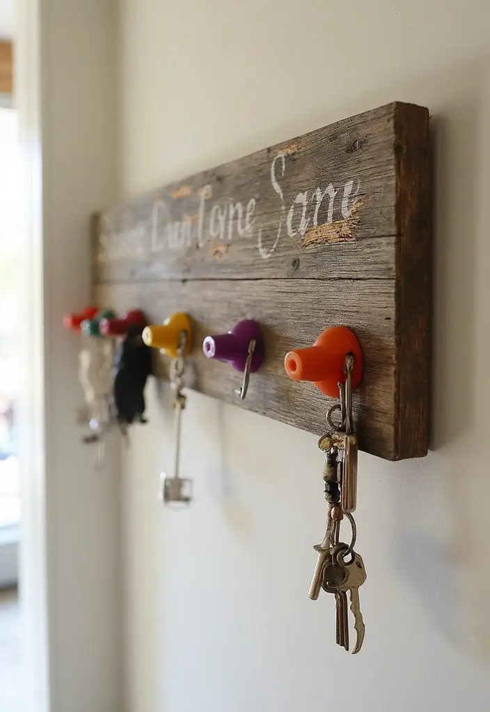 25 Small Scrap Wood Projects for Easy Home Decor Crafts 35 25 Small Scrap Wood Projects for Easy Home Decor Crafts - 11. Scrap Wood Key Holder
