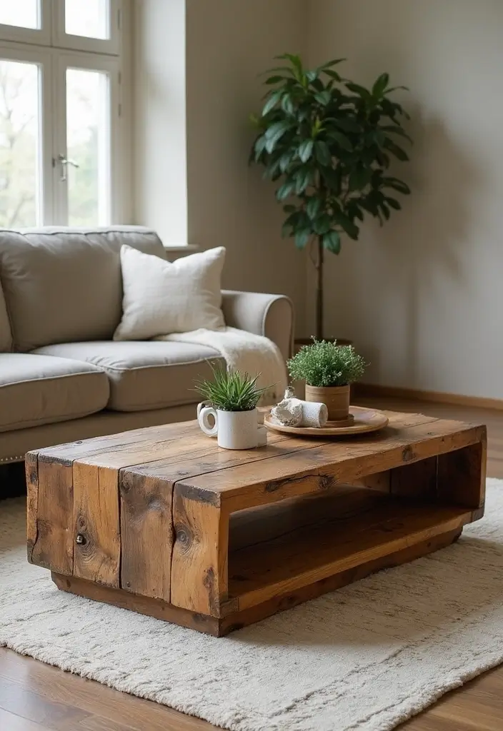 25 Small Scrap Wood Projects for Easy Home Decor Crafts 55 25 Small Scrap Wood Projects for Easy Home Decor Crafts - 17. Scrap Wood Coffee Table