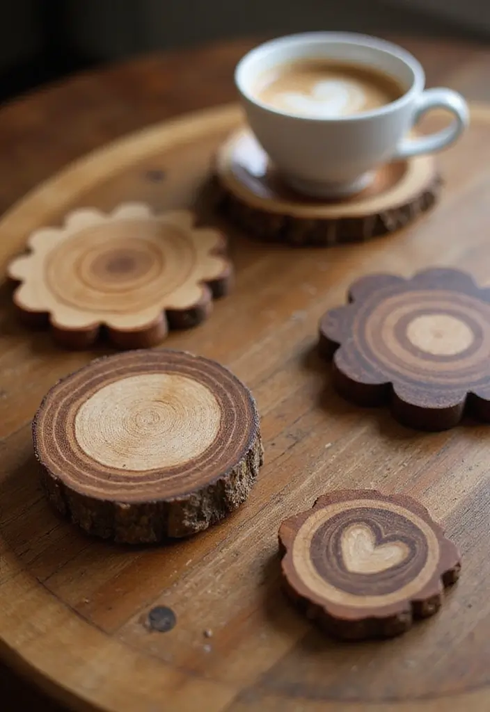 25 Small Scrap Wood Projects for Easy Home Decor Crafts 16 25 Small Scrap Wood Projects for Easy Home Decor Crafts - 4. DIY Wood Coasters