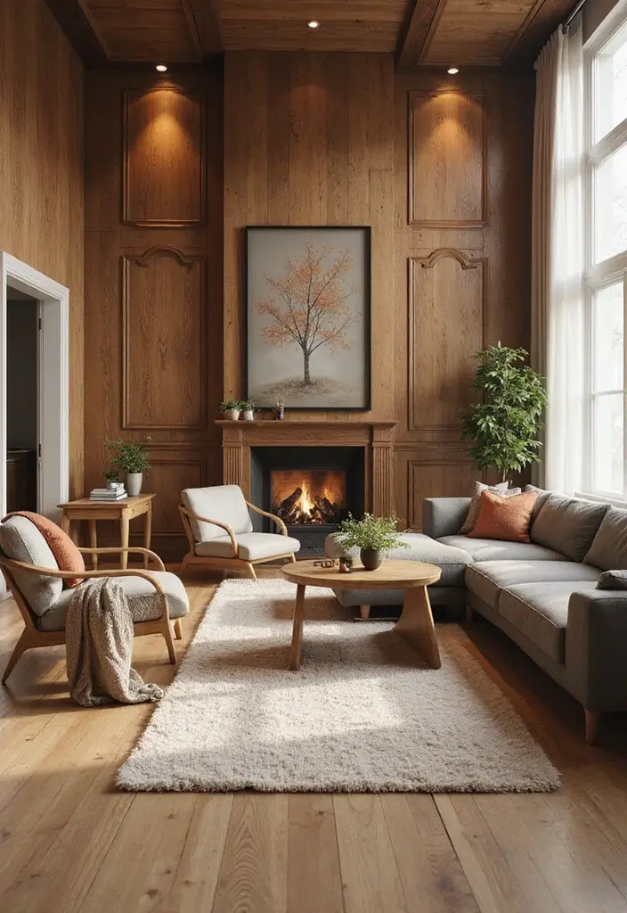 27 Brown Wood Living Room Decor Ideas That Feel Cozy and Balanced - 21. Create a Comfortable Layout