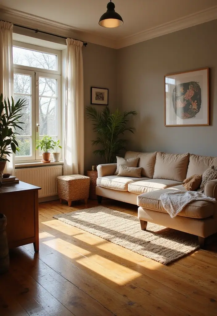 27 Brown Wood Living Room Decor Ideas That Feel Cozy and Balanced - 27. Go for Warm Wooden Flooring