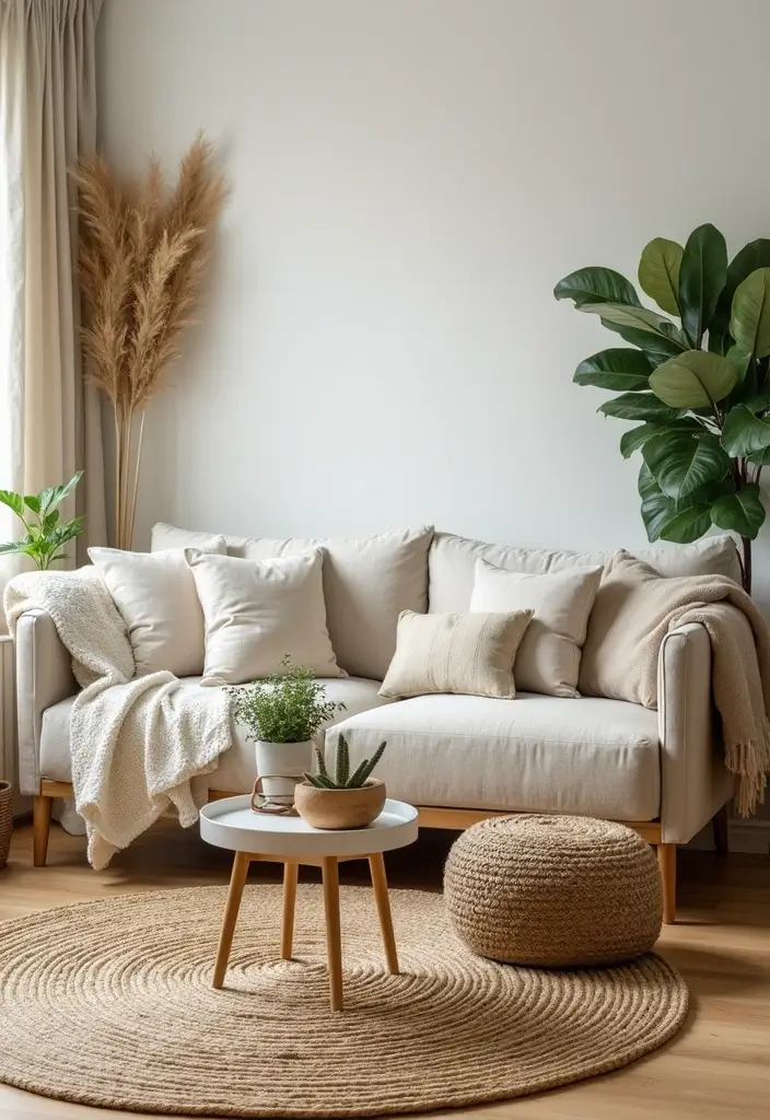 27 Brown Wood Living Room Decor Ideas That Feel Cozy and Balanced - 4. Natural Textures in Decor