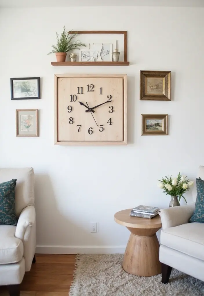 27 DIY Wood Block Craft Ideas for Rustic Home Decor 44 27 DIY Wood Block Craft Ideas for Rustic Home Decor - 18. Wood Block Clock