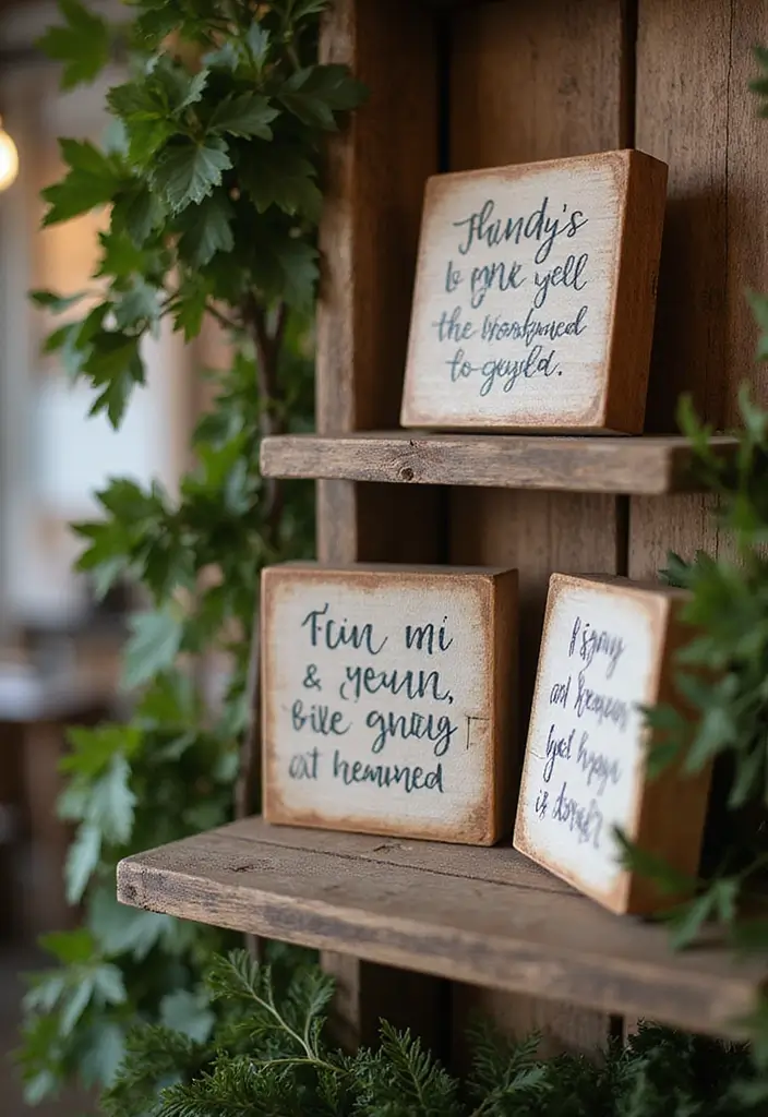 27 DIY Wood Block Craft Ideas for Rustic Home Decor 2 27 DIY Wood Block Craft Ideas for Rustic Home Decor - 2. Decorative Wood Block Signs