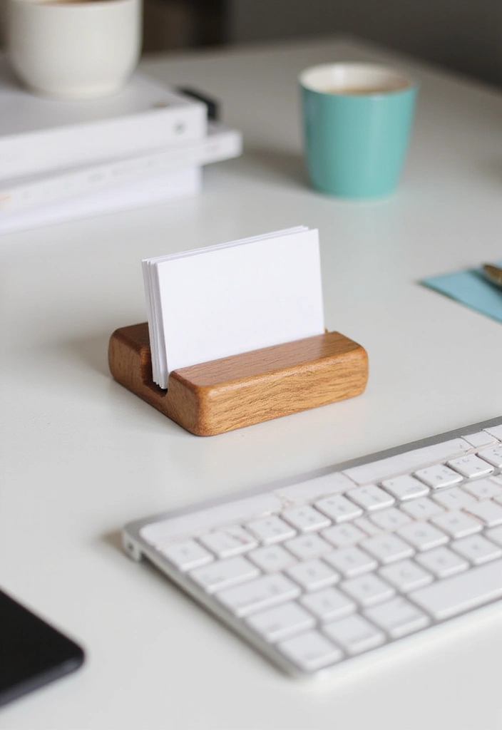 27 DIY Wood Block Craft Ideas for Rustic Home Decor 56 27 DIY Wood Block Craft Ideas for Rustic Home Decor - 24. Wood Block Business Card Holders