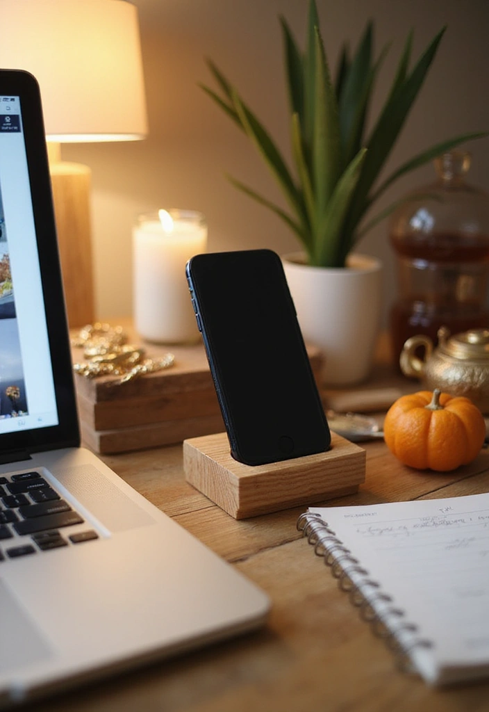 27 DIY Wood Block Craft Ideas for Rustic Home Decor 57 27 DIY Wood Block Craft Ideas for Rustic Home Decor - 25. Wood Block Phone Stand