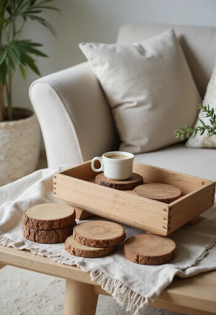 27 DIY Wood Block Craft Ideas for Rustic Home Decor 12 27 DIY Wood Block Craft Ideas for Rustic Home Decor - 4. Customizable Block Coasters
