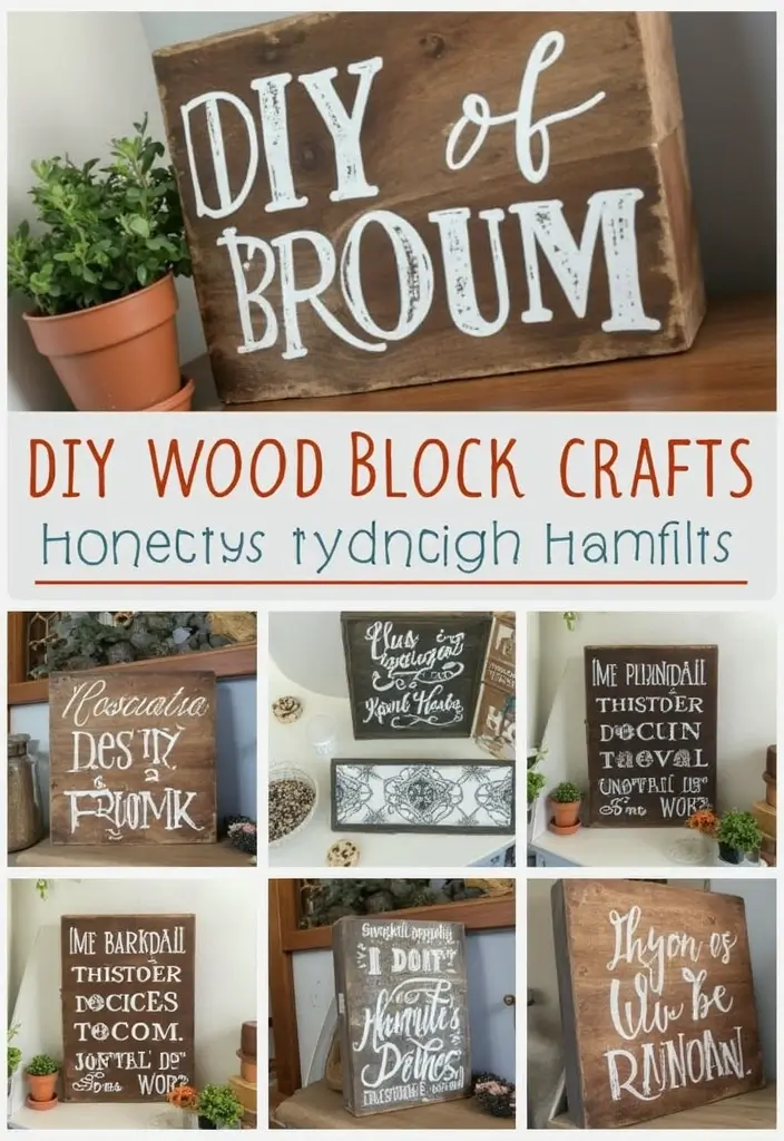 27 DIY Wood Block Craft Ideas for Rustic Home Decor 60 27 DIY Wood Block Craft Ideas for Rustic Home Decor - Conclusion