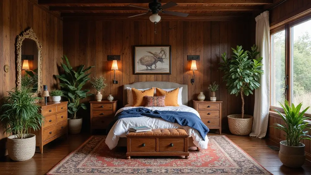 27 Dark Wood Bedroom Furniture Ideas with Boho Charm